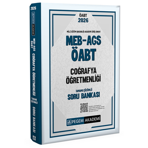 MEB AGS ÖABT Coğrafya Öğretmenliği Soru Bankası Pegem Akademi Yayınları 2026