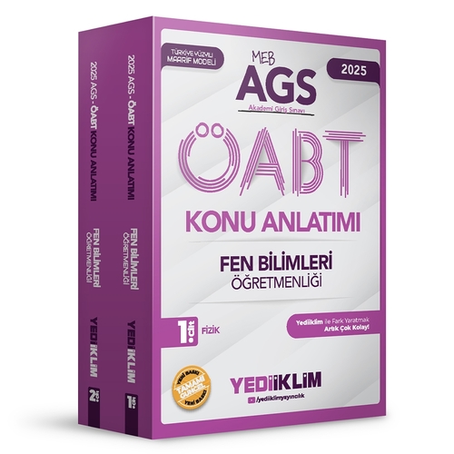 MEBS AGS ÖABT Fen Bilimleri Öğretmenliği Konu Anlatımı Yediiklim Yayınları 2025