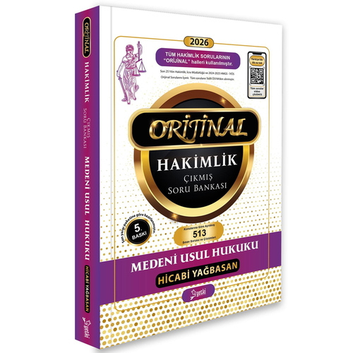 Orijinal Hakimlik Medeni Usul Hukuku Çıkmış Soru Bankası Yetki Yayınları 2026