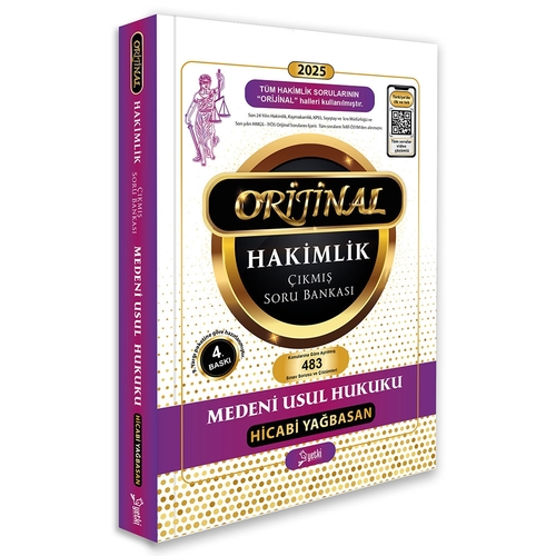 Orijinal Medeni Usul Hukuku Hakimlik Çıkmış Soru Bankası Yetki Yayınları 2025