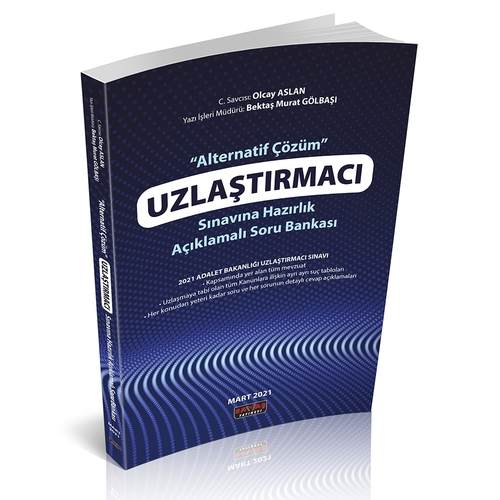 Uzlaştırmacı Sınavına Hazırlık Soru Bankası Savaş Yayınları 2021