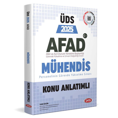 ÜDS AFAD Mühendis Personeli Hazırlık Konu Anlatımlı Data Yayınları 2025