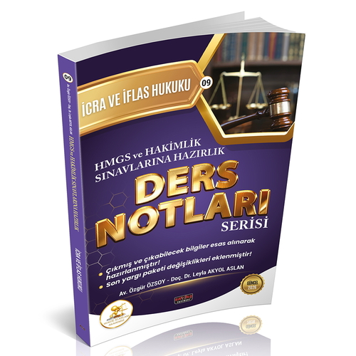 HUKAL HMGS-HAKİMLİK İcra ve İflas Hukuku Ders Notları Savaş Yayınları 2025