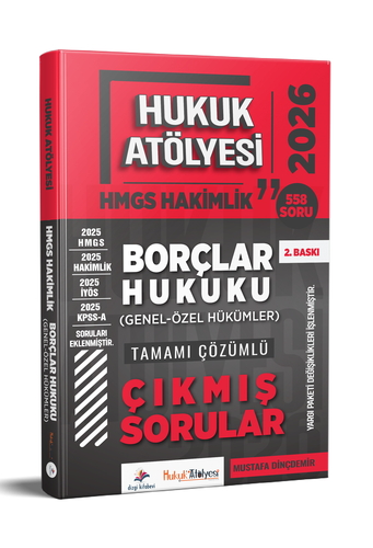 Hukuk Atölyesi HMGS Hakimlik Borçlar Hukuku Genel ve Özel Hükümler Çıkmış Sorular Dizgi Kitap Yayınları 2026