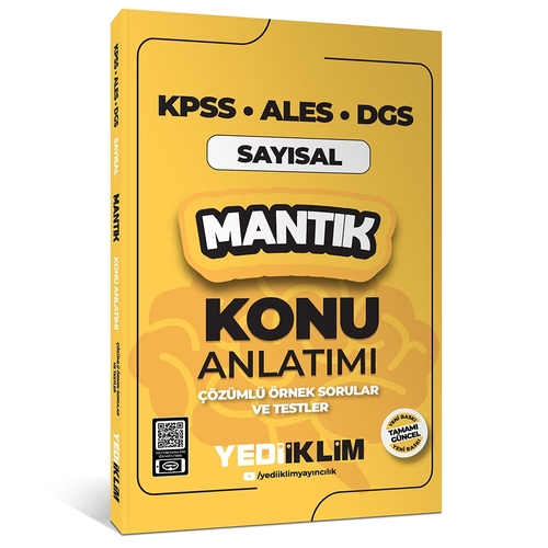 KPSS ALES DGS Sayısal Mantık Konu Anlatımı Yediiklim Yayınları 2025