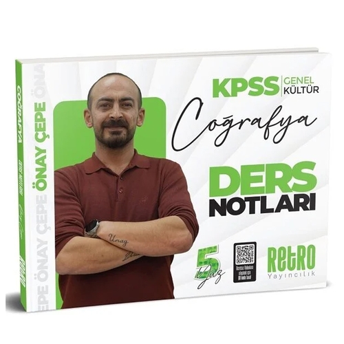 KPSS Genel Kültür Coğrafya 5Yüz Ders Notları Retro Yayınları 2025