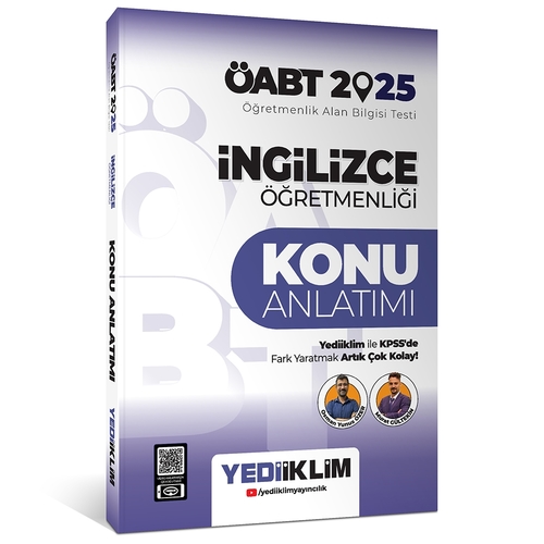 ÖABT İngilizce Öğretmenliği Konu Anlatımı Yediiklim Yayınları 2025