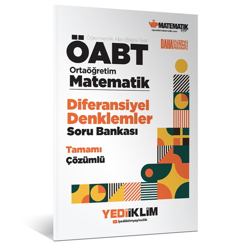 ÖABT Ortaöğretim Matematik Öğretmenliği Diferansiyel Denklemler Soru Bankası Yediiklim Yayınları