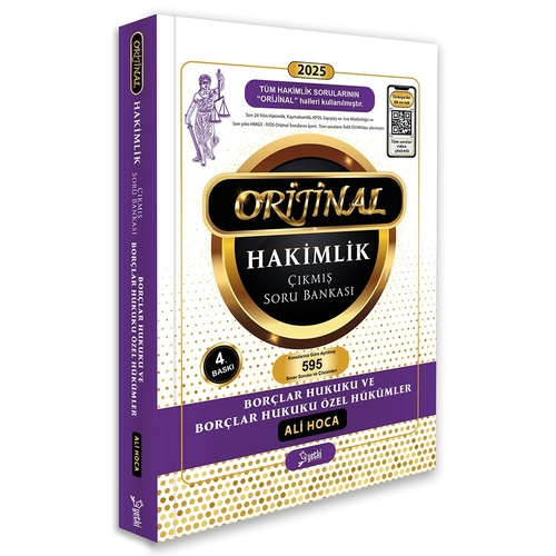 Orijinal Borçlar Hukuku Hakimlik Çıkmış Soru Bankası Yetki Yayınları 2025