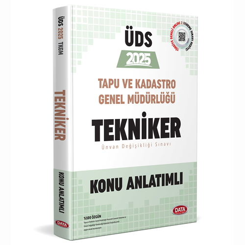 UDS Tapu ve Kadastro Genel Müdürlüğü Tekniker Konu Anlatımlı Data Yayınları 2025