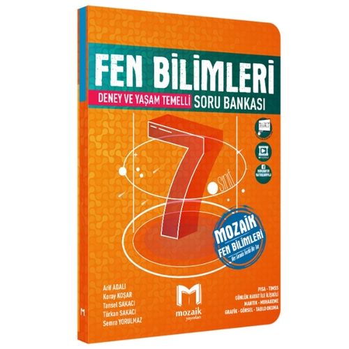 7. Sınıf Fen Bilimleri Soru Bankası Mozaik Yayınları