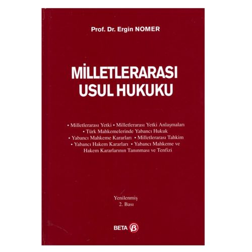 Milletlerarası Usul Hukuku - Ergin Nomer