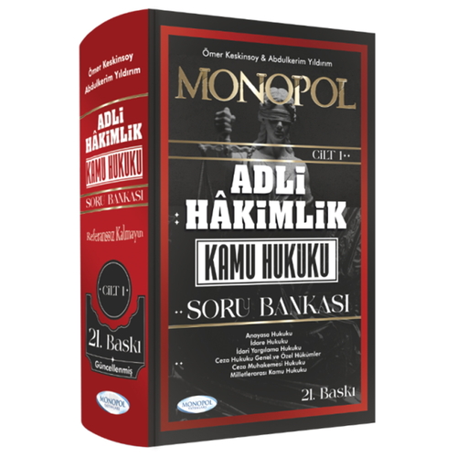 Adli Hakimlik Açıklamalı Kamu Hukuku Soru Bankası Cilt 1 Monopol Yayınları 2025