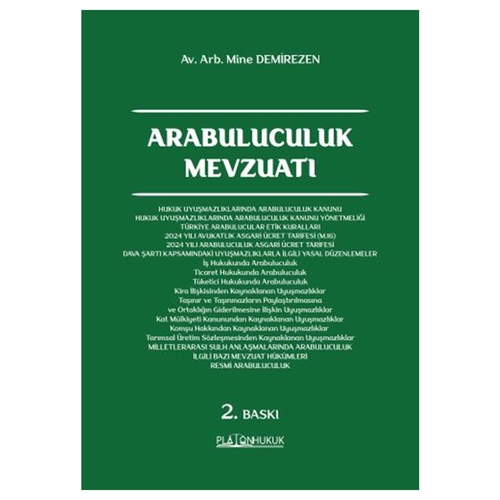 Arabuluculuk Mevzuatı - Mine Demirezen