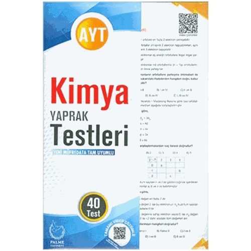 AYT Kimya Yaprak Test - Palme Yayınları