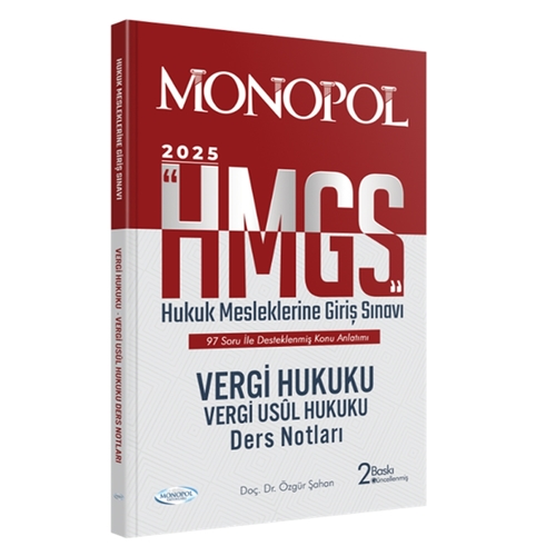 HMGS Vergi Hukuku Ders Notları Monopol Yayınları 2025