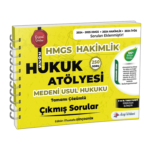 Hukuk Atölyesi HMGS Hakimlik Medeni Usul Hukuku Çıkmış Sorular Dizgi Kitap Yayınları 2025