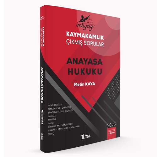 İmtiyaz Kaymakamlık Çıkmış Sorular Anayasa Hukuku Temsil Kitap Yayınları 2025