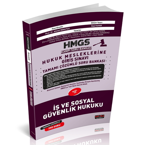 Kelepir Ürün İadesizdir - HMGS Kampı İş ve Sosyal Güvenlik Hukuku Tamamı Çözümlü Soru Bankası Savaş Yayınları 2025