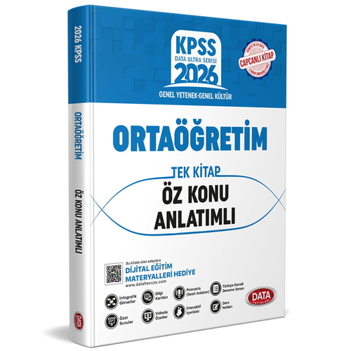 KPSS Ortaöğretim Tek Kitap Öz Konu Anlatımlı Data Yayınları 2026