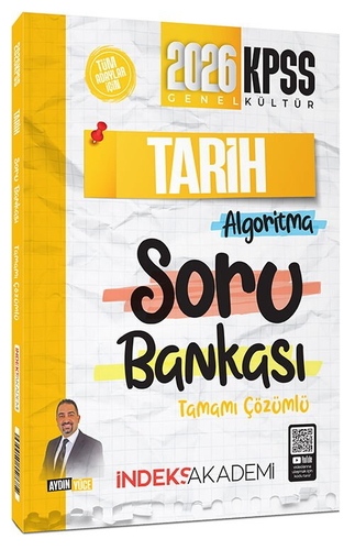 KPSS Tarih Algoritma Soru Bankası Tamamı Çözümlü İndeks Akademi Yayınları 2026