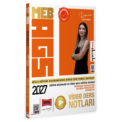MEB AGS Eğitim Bilimleri ve Türk Milli Eğitim Sistemi Video Ders Notları Yargı Yayınları 2027