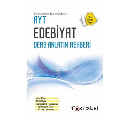 YKS AYT Edebiyat Ders Anlatım Rehberi Test Okul Yayınları