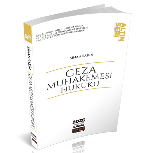 Ceza Muhakemesi Hukuku Konu Anlatımı Savaş Yayınları 2026