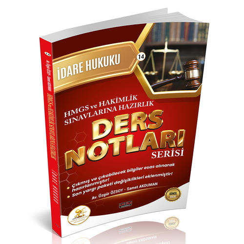 HUKAL HMGS-HAKİMLİK İdare Hukuku Ders Notları Savaş Yayınları 2026