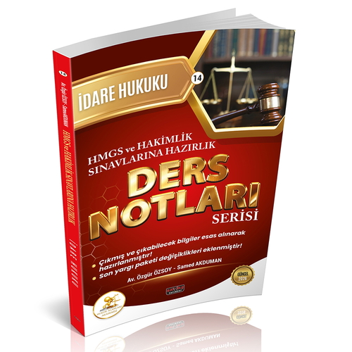 HUKAL HMGS-HAKİMLİK İdare Hukuku Ders Notları Savaş Yayınları 2026