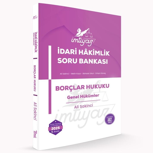İmtiyaz İdari Hakimlik Borçlar Hukuku Genel Hükümler Soru Bankası Temsil Kitap Yayınları 2025