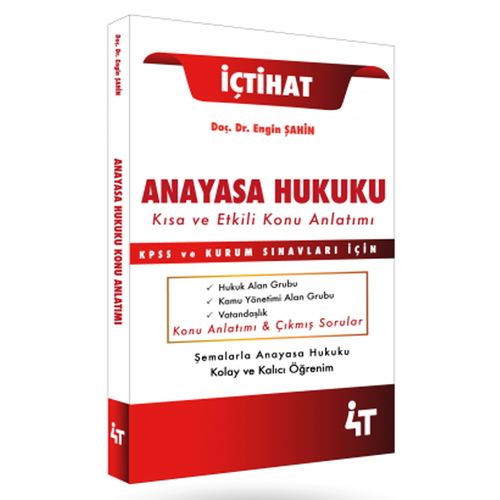 KPSS A Grubu İçtihat Anayasa Hukuku Kısa ve Etkili Konu Anlatımı 4T Yayınları