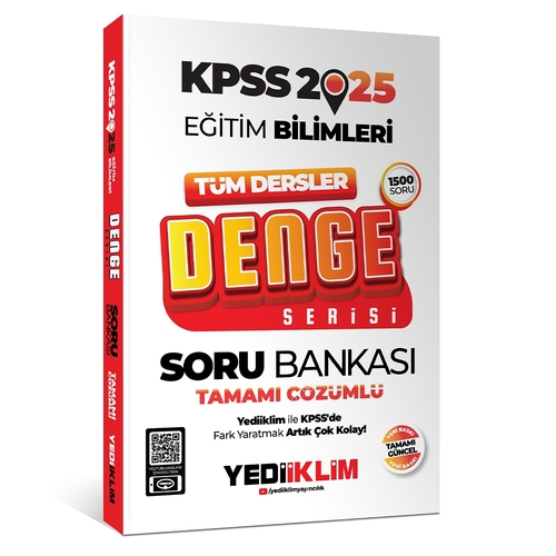 KPSS Eğitim Bilimleri Denge Serisi Tüm Dersler Soru Bankası Yediiklim Yayınları 2025