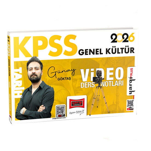 KPSS Genel Kültür Tarih Video Ders Notları Yargı Yayınları 2026