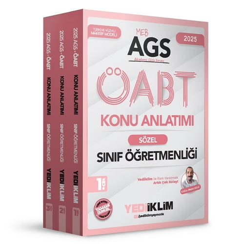 MEB AGS ÖABT Sınıf Öğretmenliği Alan Konu Anlatımı Yediiklim Yayınları 2025