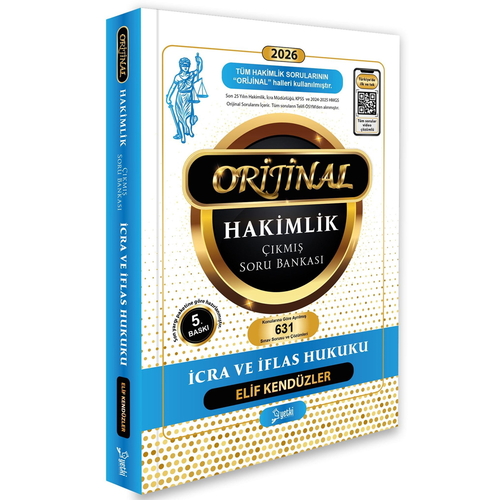 Orijinal Hakimlik İcra ve İflas Hukuku Çıkmış Soru Bankası Yetki Yayınları 2026