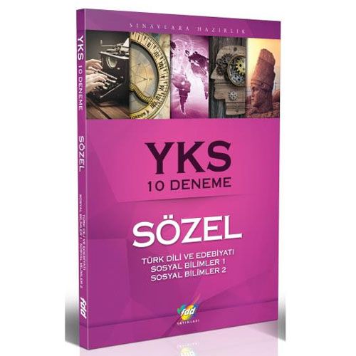 YKS Sözel 10 Deneme Türk Dili Ve Edebiyatı Sosyal Bilimler 1 Sosyal Bilimler 2 - Fdd Yayınları
