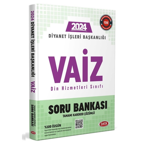 Diyanet İşleri Başkanlığı Vaiz Soru Bankası Karekod Çözümlü Data Yayınları 2024