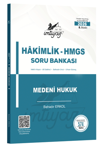 Hakimlik HMGS Medeni Hukuk Soru Bankası İmtiyaz Yayınları 2026