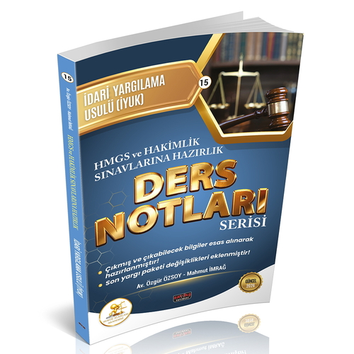 HUKAL HMGS-HAKİMLİK İdari Yargılama Usulü Ders Notları Savaş Yayınları 2026