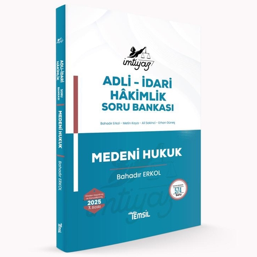 İmtiyaz Adli-İdari Hakimlik Medeni Hukuk Soru Bankası Temsil Kitap Yayınları 2025
