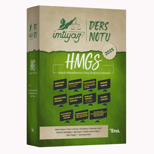 İmtiyaz HMGS Ders Notu Konu Anlatımı Seti Temsil Kitap Yayınları 2025