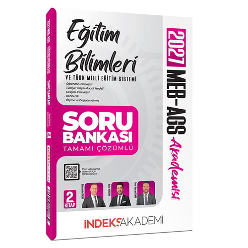 MEB-AGS Akademisi Eğitim Bilimleri ve Türk Milli Eğitim Sistemi Soru Bankası 2. Kitap İndeks Akademi 2027