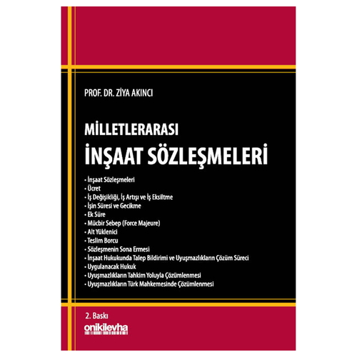 Milletlerarası İnşaat Sözleşmeleri - Ziya Akıncı
