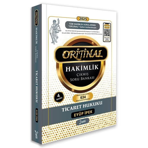 Orijinal Ticaret Hukuku Hakimlik Çıkmış Soru Bankası Yetki Yayınları 2025