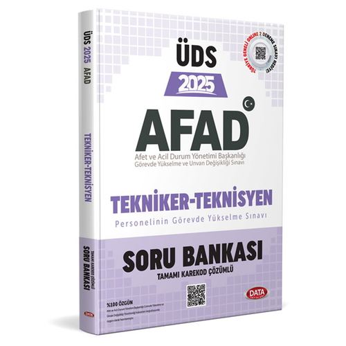 ÜDS AFAD Tekniker-Teknisyen Personeli Hazırlık Soru Bankası Data Yayınları 2025