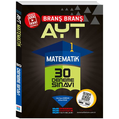 Tamamı Video Çözümlü AYT Matematik 30 Deneme Sınavı - Evrensel İletişim Yayınları