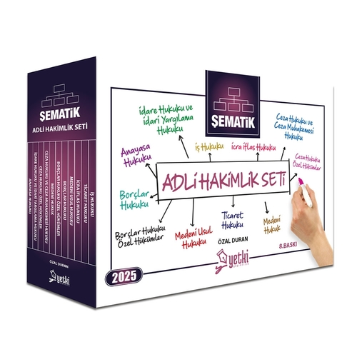 Adli Hakimlik Şematik Seti Yetki Yayınları 2025