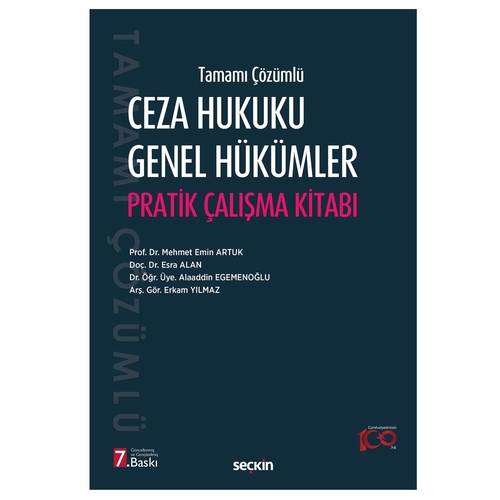 Ceza Hukuku Genel Hükümler Pratik Çalışma Kitabı - Mehmet Emin Artuk
