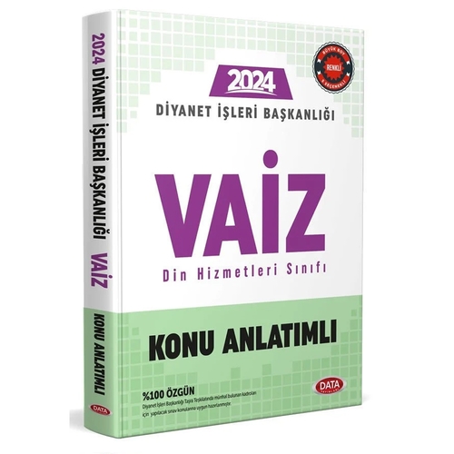 Diyanet İşleri Başkanlığı Vaiz Konu Anlatımlı Data Yayınları 2024